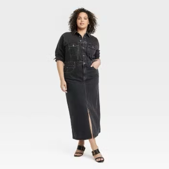 Universal Thread Pants - Universal Thread Black Denim Jumpsuit